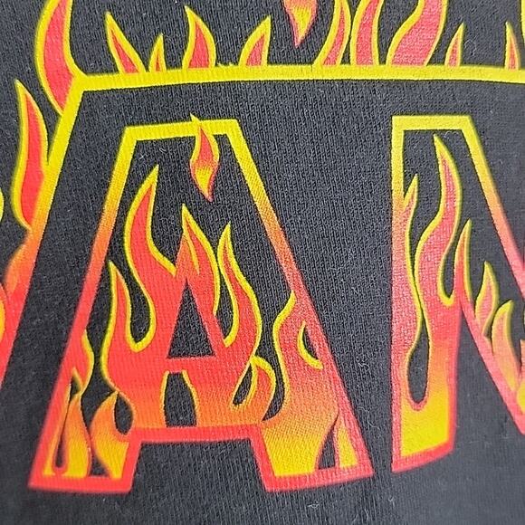 Vans Fire Flame Logo Black Graphic T-Shirt Youth Medium - Picture 4 of 8